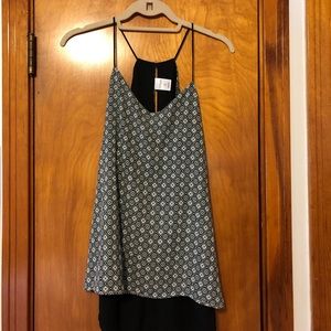 Express Reversible Black/Patterned Tanktop